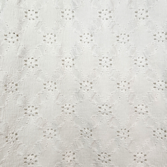 Zara Girls White Eyelet Balloon Short Sleeve Blouse, Size 9 ~ EUC - Picture 4 of 9